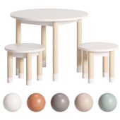 Kids table and chair Plumpi