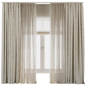 Linen Curtain - roman Curtain 40 HBH