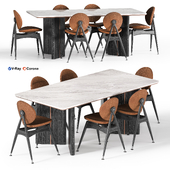 Modern Dining Table and Chairs