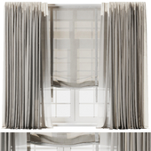 Linen Curtain 006 - Roman Curtain collections 34 HBH