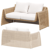 Плетеный диван из ротанга Mesa Outdoor Sofa