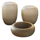Tarano Bowl,Vase  L, S