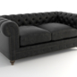 Cigar club leather sofa 77'' 7842-3010 st - Диваны - 3D модель