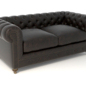 Cigar club leather sofa 77'' 7842-3010 VL - Диваны - 3D модель