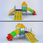 play center - Детская площадка - 3D модель