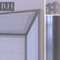 RH VENETIAN BEADED MIRROR - SILVER - Зеркала - 3D модель - фото 2