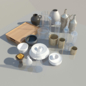 kitchen set 01 - Посуда - 3D модель