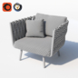 TRIBU TOSCA CLUBCHAIR - Кресла - 3D модель - фото 2