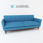 Kardiel Jackie Blue Curacao Vintage Twill - Диваны - 3D модель