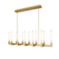 Chandelier rh canelle linear chandelier 12 modern brass - Подвесной - 3D модель