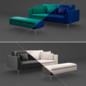 Anthropologie Sofa Linen Edlyn - Диваны - 3D модель