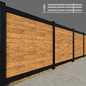 wood fence - Fence - 3D model