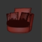 Adelina Swivel Tub Chair - Кресла - 3D модель - фото 3