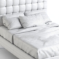 Ikea KVALFJORD Bed frame, Sandbacka dark grey, Luröy, Standard King - Кровати - 3D модель - фото 3