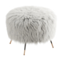 Mongolian Goat Fur Italian Footstool 2 - Другая мягкая мебель - 3D модель