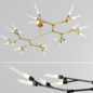 Led Nordic & Rotatable Branch Tube Chandelier - Подвесной - 3D модель - фото 3
