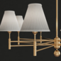 Hudson Valley MDS106-AGB Classic Aged Brass Chandelier Lamp - Подвесной - 3D модель - фото 2