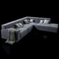 Диван 24 - Natuzzi_Dorian 2904 - Диваны - 3D модель