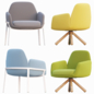AVE Haworth Poppy Lounge Chair - Кресла - 3D модель - фото 3
