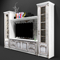 ТВ горка ( tv furniture) - ТВ стенка - 3D модель