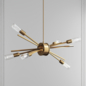Xenia Matte Gold 6 Light Chandelier by Elk Lighting - Подвесной - 3D модель