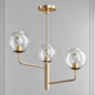 Branch Natural Aged Brass 3 Light Mini-Chandelier by Maxim Lighting - Подвесной - 3D модель