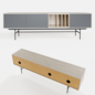 Valencia TV Cabinet by Unico Milano - Тумбы, комоды - 3D модель - фото 2