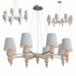 Люстра Tommaso Melange Chandelier 8 - Подвесной - 3D модель - фото 2