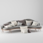Suit sofa set - Диваны - 3D модель - фото 2