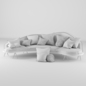 Suit sofa set - Диваны - 3D модель - фото 4