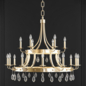 Krista 24-Light Indoor Antique Gold Chandelier - Подвесной - 3D модель