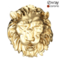 Lions Head - Скульптуры - 3D модель