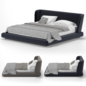Minotti Reeves Double Bed - двуспальная кровать Минотти Ривс - Кровати - 3D модель