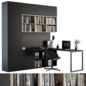 Office Set L Desk With Bookcase - Офисная мебель - 3D модель