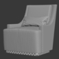 Scoop lounge chair / HFB furniture - Кресла - 3D модель - фото 5