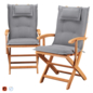 Garden Chairs with Cushions Maui Acacia - Стулья - 3D модель