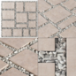 Paving tile square pebble n2 / Брусчатка квадрат из плит с галькой - Брусчатка - 3D модель