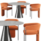 La Redoute Dining set - Стол + стул - 3D модель - фото 2
