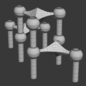 Modular Candlesticks by Caesar Stoffi and Fritz Nagel / Модульный подсвечник - Другие предметы интерьера - 3D модель - фото 4