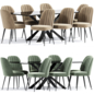 Stella Dining Chairs Table - Стол + стул - 3D модель