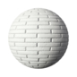 White brick 04 - Кирпич - 3D модель - фото 2
