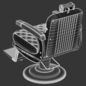 Takara Belmont Apollo 2 Icon Barber Chair - Салон красоты - 3D модель - фото 4