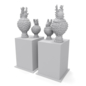 Blowfish vases - Скульптуры - 3D модель - фото 5