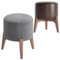 Jodi pouf Velvet and Leather made by Cosmo - Другая мягкая мебель - 3D модель - фото 4