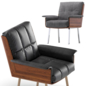 Minotti Office Chair Daiki Studio Velvet and Leather - Кресла - 3D модель - фото 6