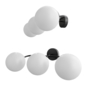 VEGA 3 BULB BLACK WALL SCONCE - Бра - 3D модель