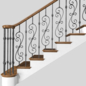 Лестница в классическом стиле.Classic Modern interior stair - Лестницы - 3D модель - фото 4