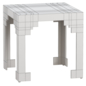 Chelsea House Cut Corner Table in White, Large - Столы - 3D модель - фото 3
