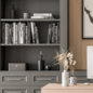 Home Office Desk and Library Gray Set - Office Furniture 279 - Офисная мебель - 3D модель - фото 2