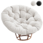 Lounge_chair_Papasan_Rocker_cognac - Кресла - 3D модель - фото 3